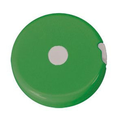 Рулетка Кнопка (1,5 м); светло-зеленый; D=5 см; H=1,2 см; пластик; тампопечать