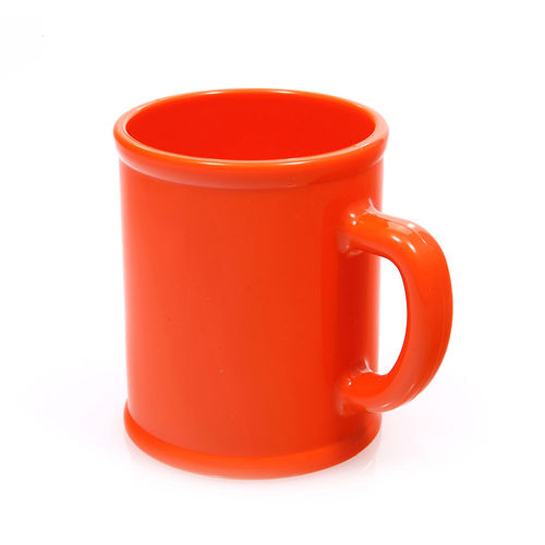 Кружка Радуга; оранжевая, D=7,9см, H=9,6см, 300мл; пластик; тампопечать