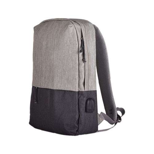Рюкзак Beam, серый/темно-серый, 44х30х10 см, ткань верха: 100% полиамид, подкладка: 100% полиэстер