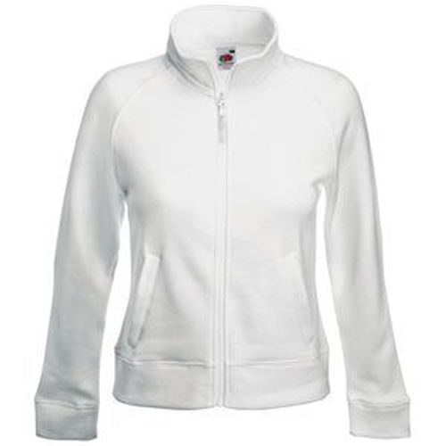 Толстовка Lady-Fit Sweat Jacket, белый_M, 75% х/б, 25% п/э, 280 г/м2