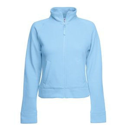 Толстовка Lady-Fit Sweat Jacket, небесно-голубой_M, 75% х/б, 25% п/э, 280 г/м2
