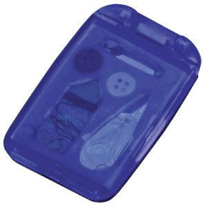 Набор швейный с зеркалом; синий; 7,5х4,9х1 см; пластик; тампопечать