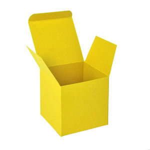 Коробка подарочная CUBE; 9*9*9 см; желтый