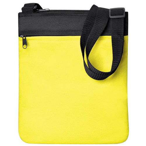 Промо сумка на плечо Simple; желтый; 23х28 см; полиэстер; шелкография