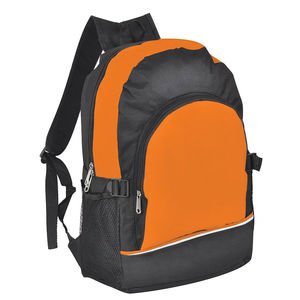 Рюкзак. оранжевый с чёрным, 30х42х13, Полиэстер 600D+1680D, шелкография